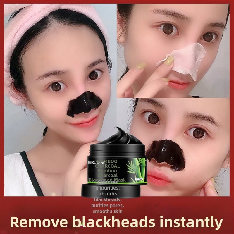 Peel-off maszk bambuszszénnel a mitesszerek eltávolítására, 120 ml, zsíros és kombinált bőrtípushoz, összehúzza a pórusokat, világosítja a bőrszín tónusát, feszesíti a bőrt