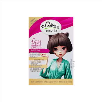 Mayllie Marbella Bandă pentru nas pentru eliminarea punctelor negre cu lichid de extragere, curățare pori, îngrijire facială delicată pentru toate tipurile de ten, 5 bucăți