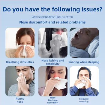 Nosies pleistras prieš knarkimą | žolinių kvapų aromatas; universalus tinkamas visiems vartotojams (Brūkšnys: 6942120840255; Kvapas: žolinis; Tinka visiems)