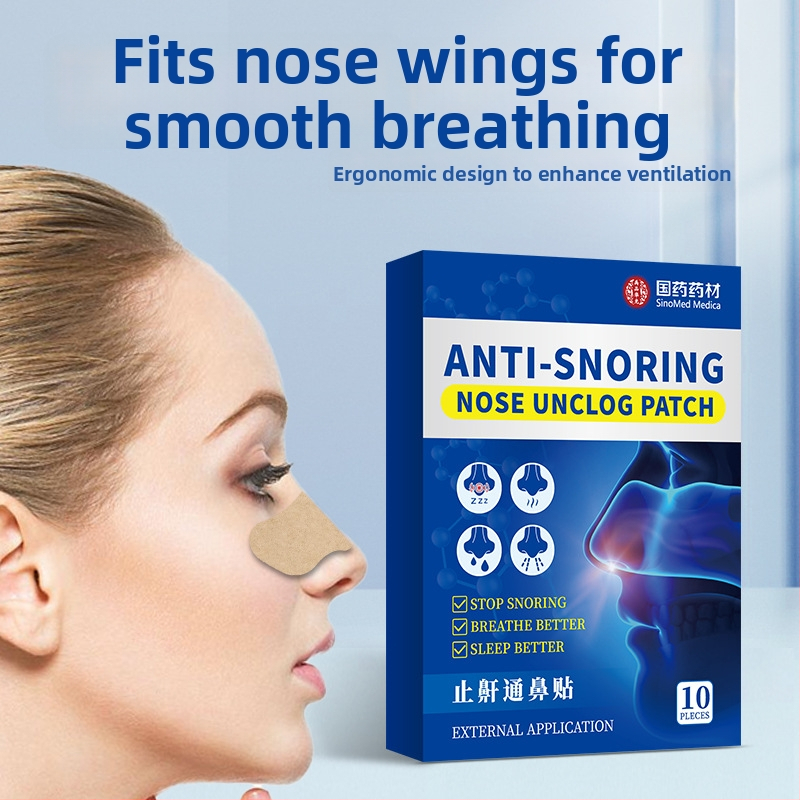 Nosies pleistras prieš knarkimą | žolinių kvapų aromatas; universalus tinkamas visiems vartotojams (Brūkšnys: 6942120840255; Kvapas: žolinis; Tinka visiems)