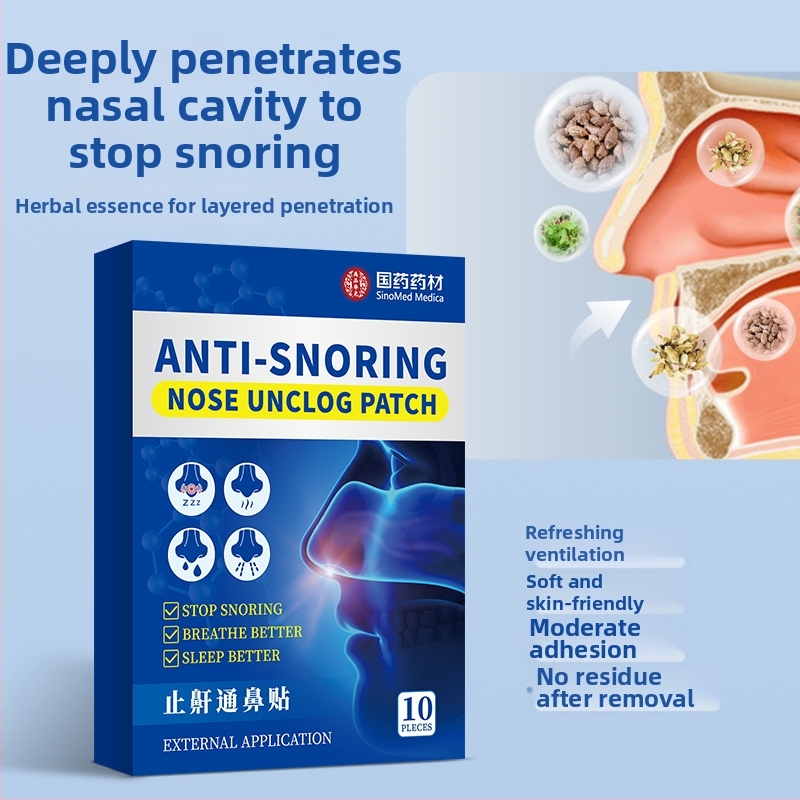 Nosies pleistras prieš knarkimą | žolinių kvapų aromatas; universalus tinkamas visiems vartotojams (Brūkšnys: 6942120840255; Kvapas: žolinis; Tinka visiems)