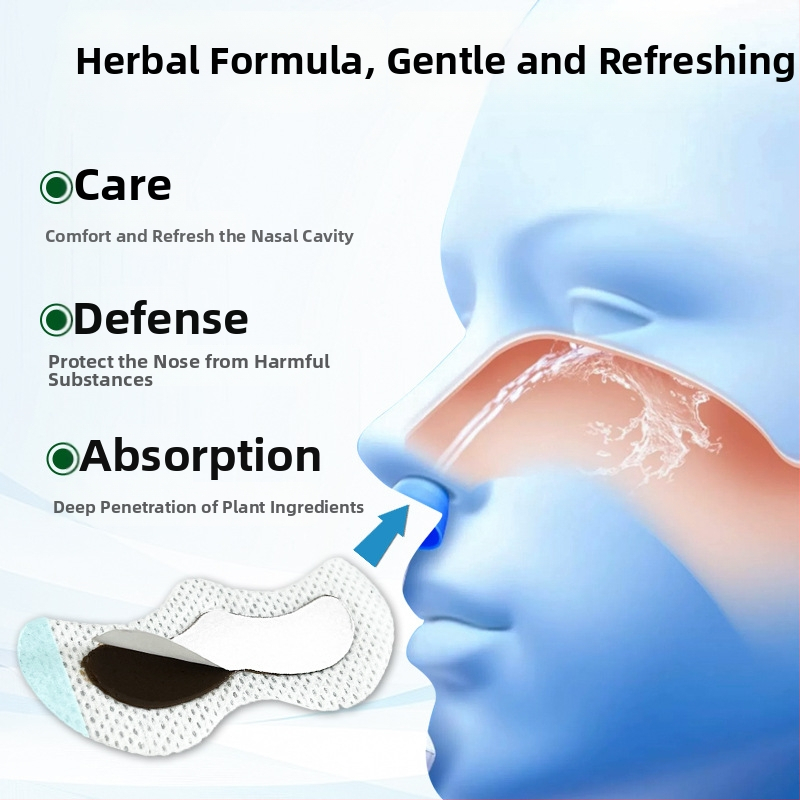 Bērnu deguna lentes ar augu ekstraktiem elpošanai un deguna kopšanai, augu smarža