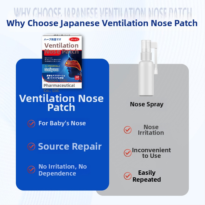 Ventilatsiooni ninaplaster | taimeekstrakt, ürdi lõhn, üldine kasutus, standardsed spetsifikatsioonid (Bränd Vanilla Rain)