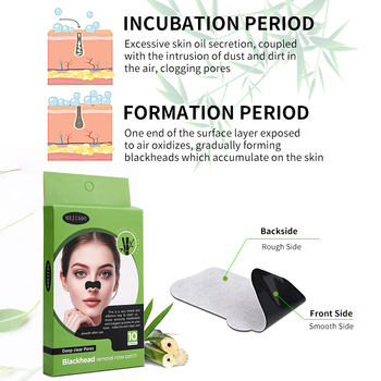 Mejisoo Patch nazal pentru eliminarea punctelor negre – exfolierea și netezirea pielii; potrivit pentru ten normal, uscat și gras; îngrijire zonă T; 10 plasturi