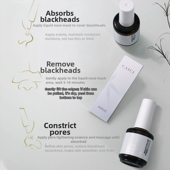 Patch de nas cu extract de plante pentru purificare a punctelor negre — set de trei piese pentru nas, îngrijire a zonei T, 15 ml, potrivit pentru toate tipurile de piele