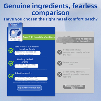 Vaikams skirtas augalinis nosies pleistras – nosies palengvėjimas, universali oda, įprastos specifikacijos