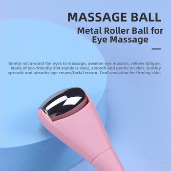 Silmamassaažirull kahepeaga, metallrull ja ABS-käepide, manuaalne töö, 1 kiirus, koduseks kasutamiseks