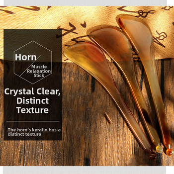 Gua Sha plāksne no raga sejas masāžai un kakla veidošanai – 200 gab./kaste