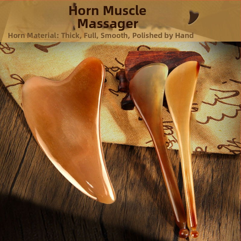 Gua Sha plāksne no raga sejas masāžai un kakla veidošanai – 200 gab./kaste