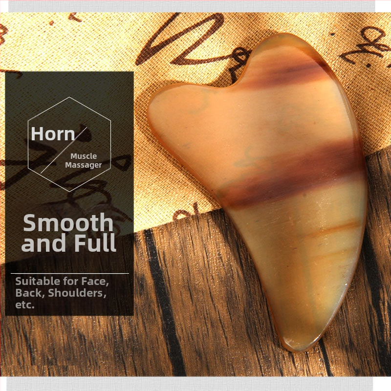 Gua Sha doska z rohu na tvárovú masážu a tvarovanie krku – 200 ks v krabici