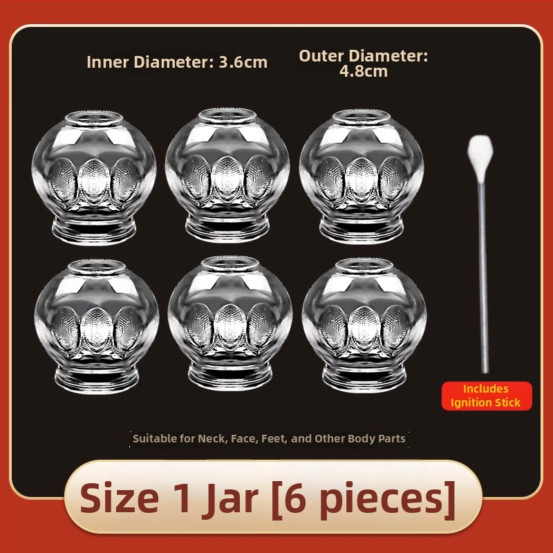 Stikla cupping komplekts Morning Industry mājas lietošanai – tradicionālā ķīniešu medicīna ierīce