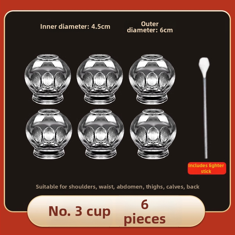 Stikla cupping komplekts Morning Industry mājas lietošanai – tradicionālā ķīniešu medicīna ierīce