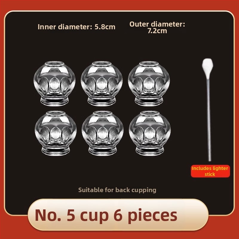 Stikla cupping komplekts Morning Industry mājas lietošanai – tradicionālā ķīniešu medicīna ierīce
