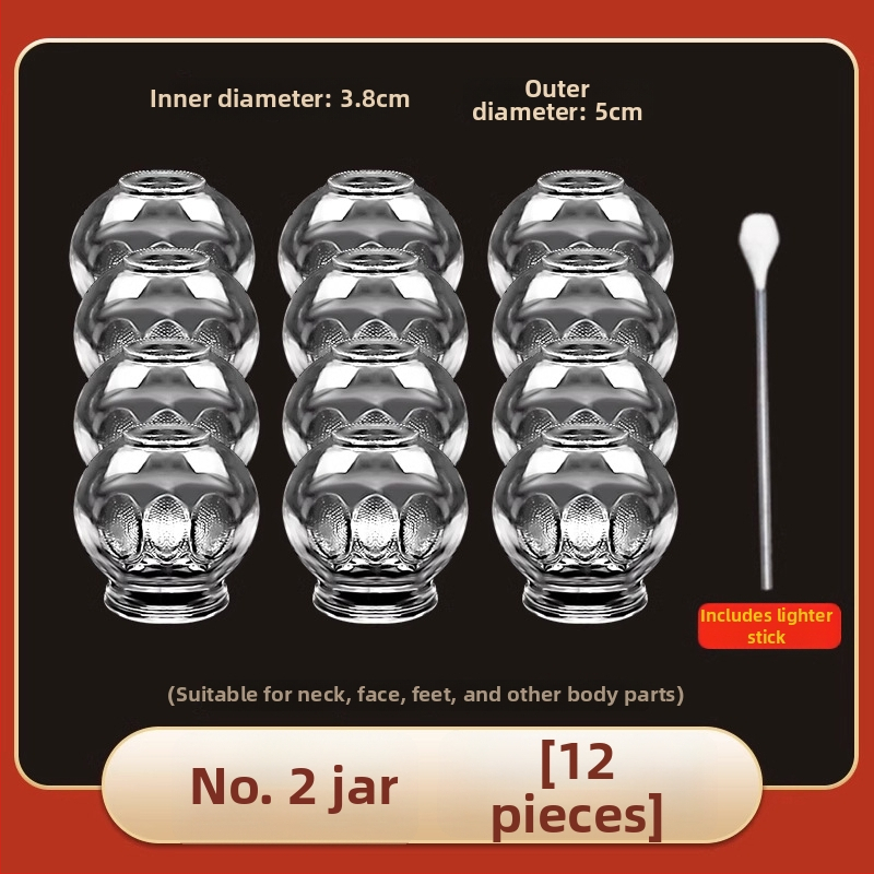 Stikla cupping komplekts Morning Industry mājas lietošanai – tradicionālā ķīniešu medicīna ierīce