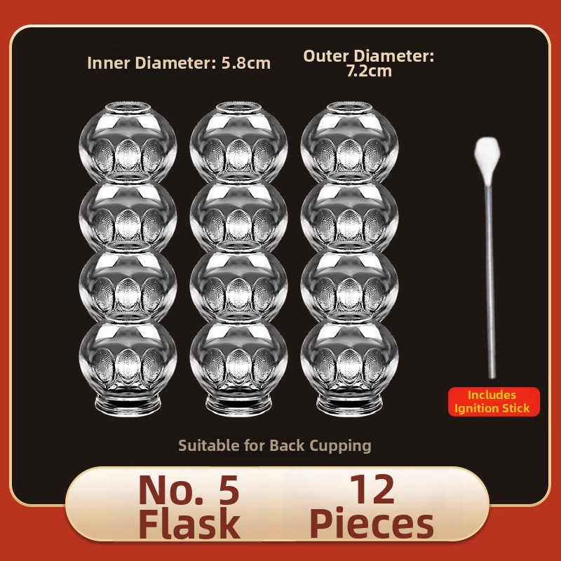 Stikla cupping komplekts Morning Industry mājas lietošanai – tradicionālā ķīniešu medicīna ierīce