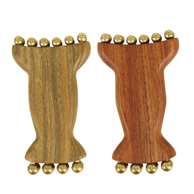 Sejas masāžas rīks ar 14 pērļu, fascijas pacēlums, ciets koks, 100 g, kastē 200 gab.