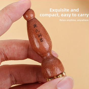 Ji Hui sejas masieris no misiņa un rozā koka akupunktūras ādas kopšanai, 1 gab.