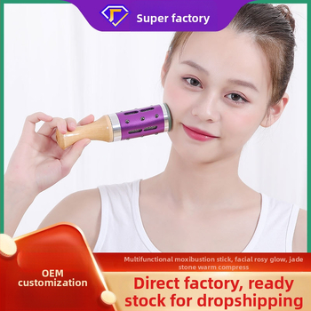 Sejas moksibušanas ierīce ar aventurīna akmeni, pārnēsājama, 4–6 caurumi, kastīte iekļauta, zīmols Arching ancient ai