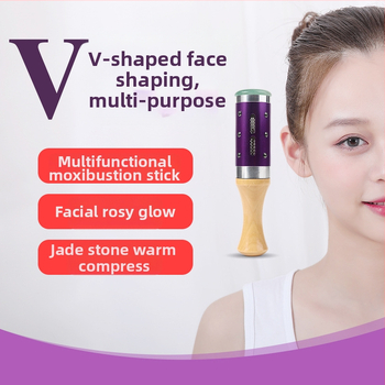 Sejas moksibušanas ierīce ar aventurīna akmeni, pārnēsājama, 4–6 caurumi, kastīte iekļauta, zīmols Arching ancient ai