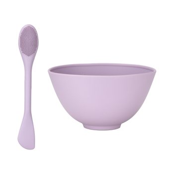 LADES силиконова купичка за маска за лице със четка и лъжица – инструмент за масаж на маски, 50 g