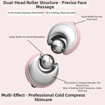 Roostevabast terasest rullmassaaž külmkompressiooniks naha hoolduseks, 1 kiirus, kodus kasutamiseks