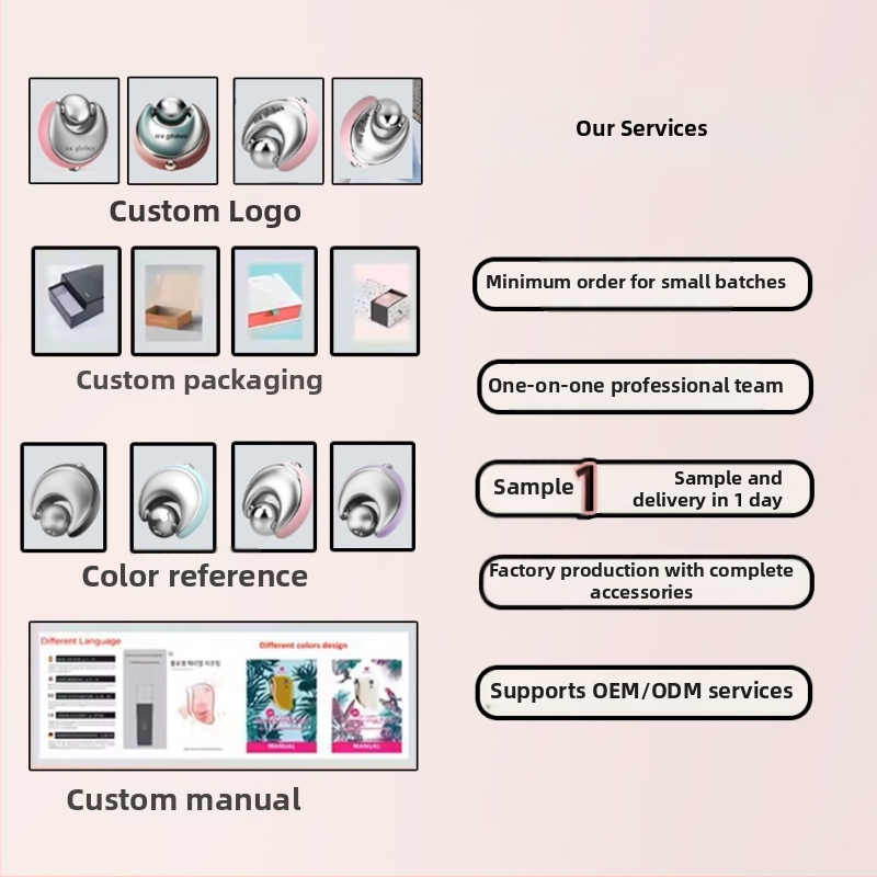 Nerūsējošā tērauda rulēšanas masieris vēsajam kompresijai ādas kopšanai, 1 ātrums, mājas lietošanai