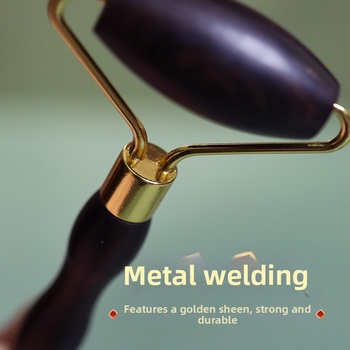 Puidust näomassaažirull – käsitsi näomassaaži tööriist, naha pingutamiseks; materjal: kõva puit; ilma elektrita