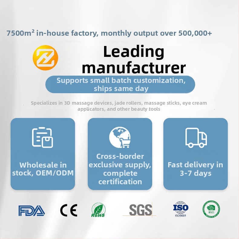Lapaiem līdzīgs kosmētikas masāžas instruments ar vienu lodīti un metāla rullīti, cinka sakausējums, manuāla darbība