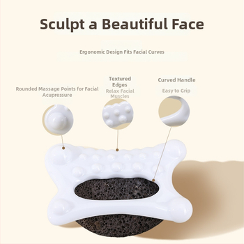 Guasha masāžas plāksne Saint Yuekang (Materiāls: dabiskā sveķu; Svars: 56 g; Iepakojums: 200 gab.; Piemērots veselības masāžai)