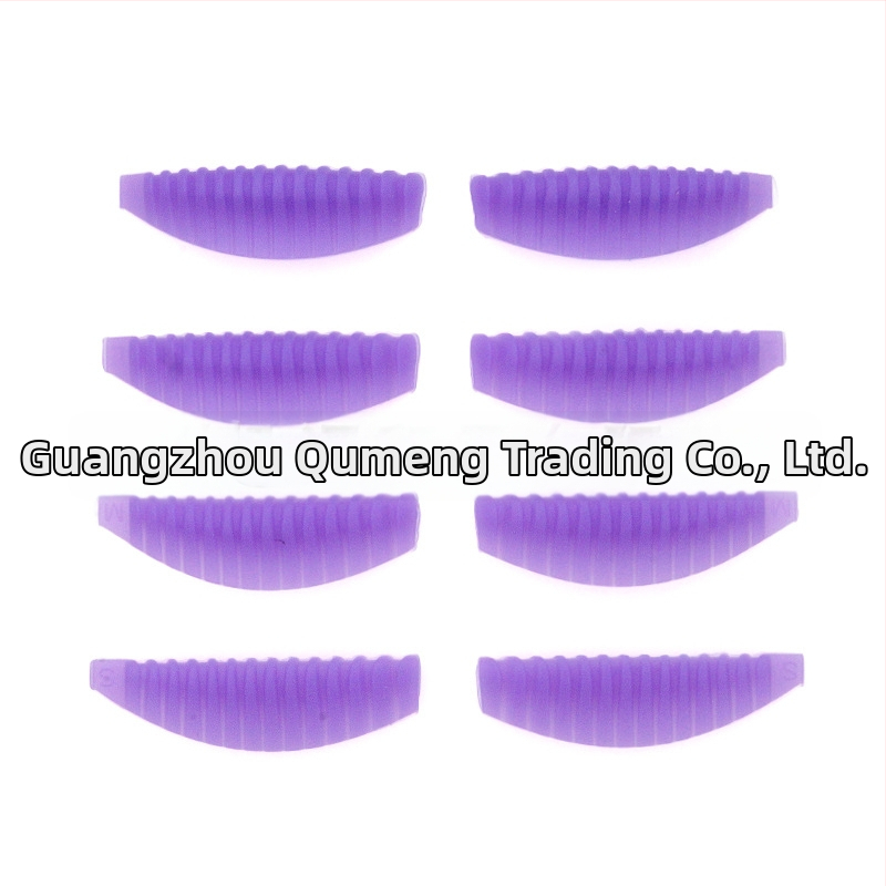 Funmix Blakstienų garinimo komplektas, 4 minkšti silikono tarpikliai su vertikaliu raštu, 3D blakstienų pratęsimo įrankis