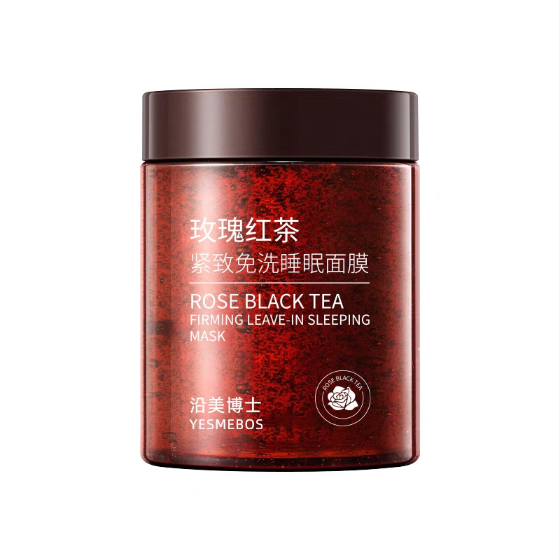 Dr. yanmei Rose Tea Sleep Mask, Κατεψυγμένο φιλμ μάσκα ύπνου, Ενυδατώνει και σφίγγει, 100 ml