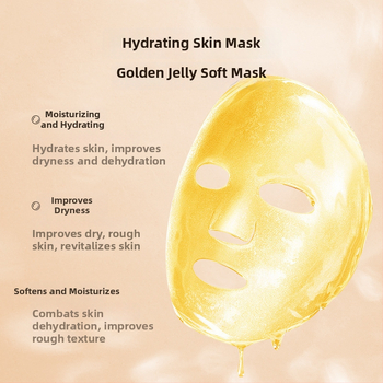 Златна колагенова маска с глинена текстура за хидратация, стягане и изсветляване на тена, 180 ml, за всеки тип кожа