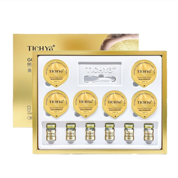 Златна колагенова маска с глинена текстура за хидратация, стягане и изсветляване на тена, 180 ml, за всеки тип кожа