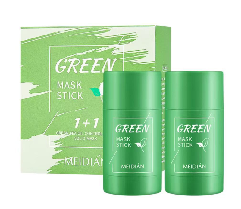 Mască de argilă cu ceai verde, în baton – curățare profundă, hidratare și strângerea porilor