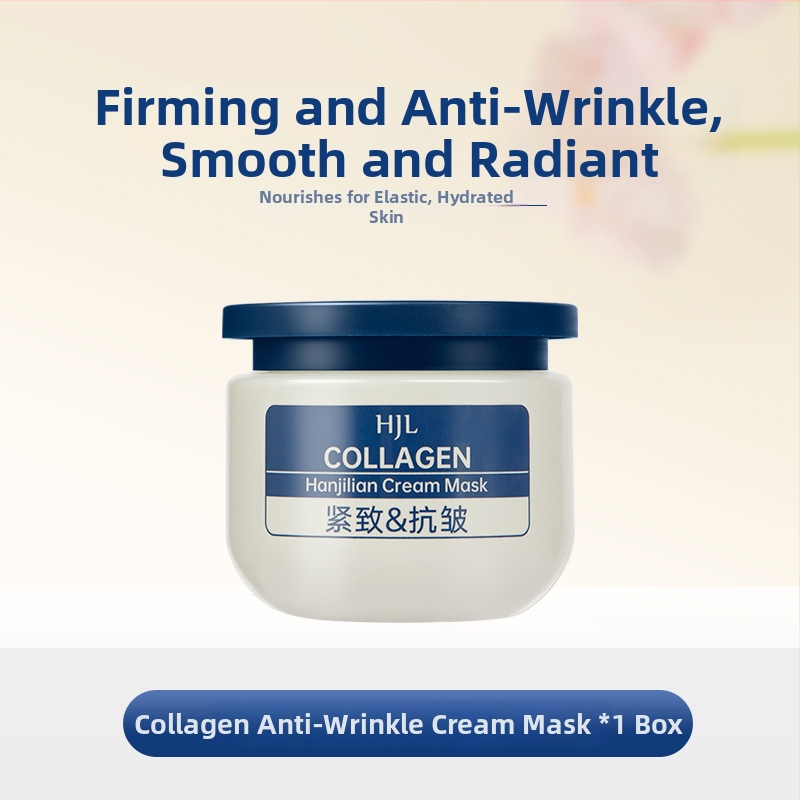 Kolagénový antiwrinkle krém a gélová maska – hydratačná, rozjasňujúca a spevňujúca pre všetky typy pleti; trvanlivosť 60 mesiacov.