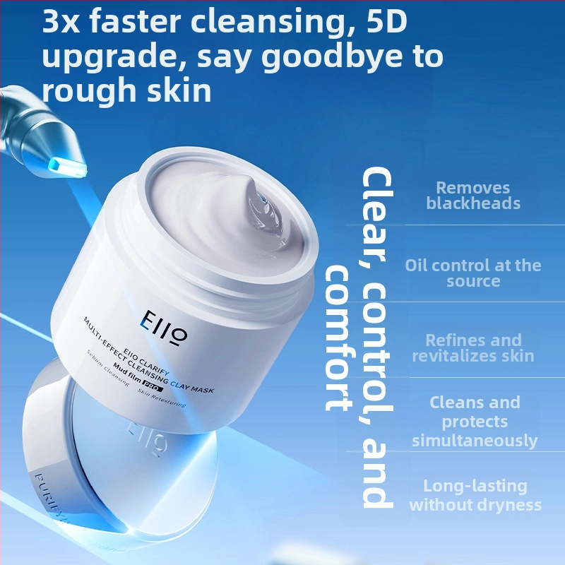 EIIO ílová maska na tvár — odstraňuje čierne bodky a akné, hydratačná formula, pre ženy; vhodná pre normálnu, mastnú, suchú a zmiešanú pokožku; 100 ml; doba trvanlivosti 3 rokov