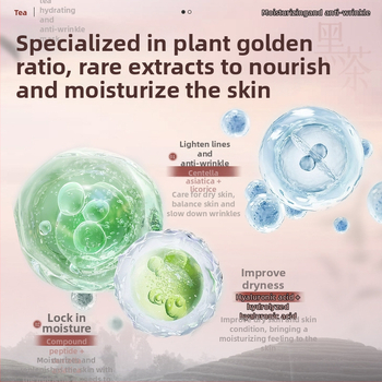 Aopy teás éjszakai hidratáló és ránctalanító maszk, krém-gél állagú maszk, normál, zsíros és száraz bőrtípusra