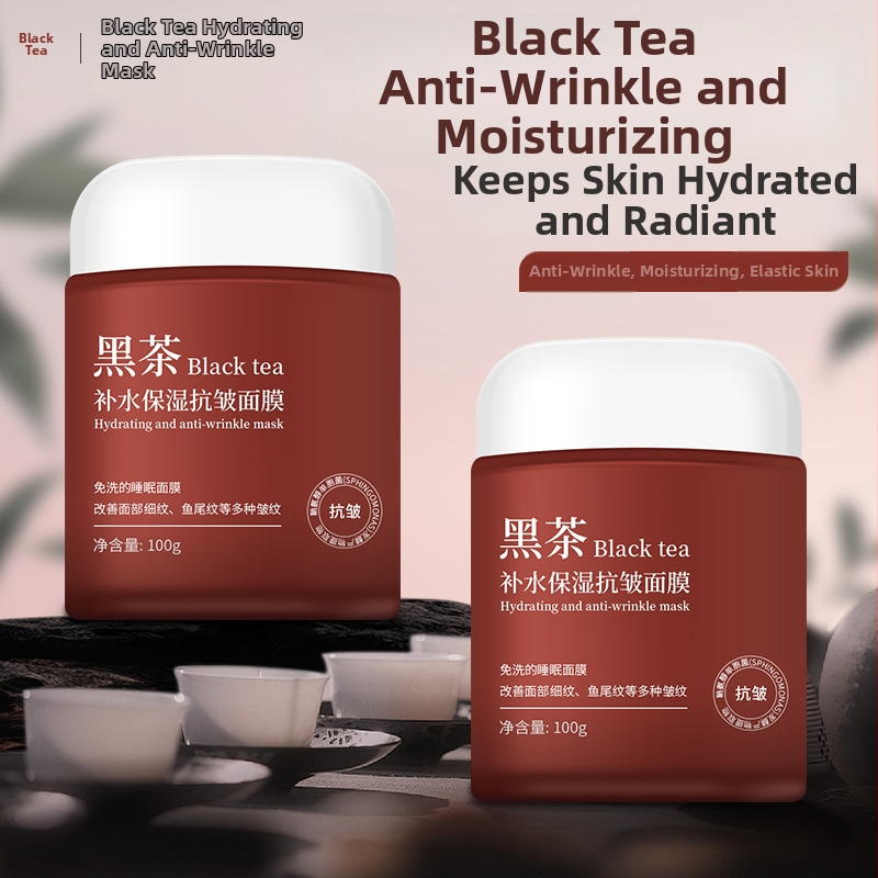 Aopy teás éjszakai hidratáló és ránctalanító maszk, krém-gél állagú maszk, normál, zsíros és száraz bőrtípusra