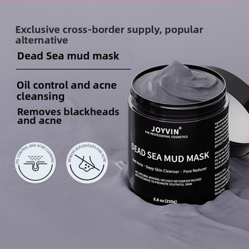 JOYVIN Holt-tengeri iszapos arcpakolás, 250 g – zsíros bőr kontroll, mitesszerek eltávolítása, pórusok összehúzása, mély tisztítás