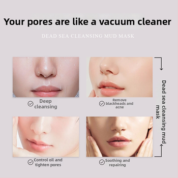 JOYVIN Holt-tengeri iszapos arcpakolás, 250 g – zsíros bőr kontroll, mitesszerek eltávolítása, pórusok összehúzása, mély tisztítás