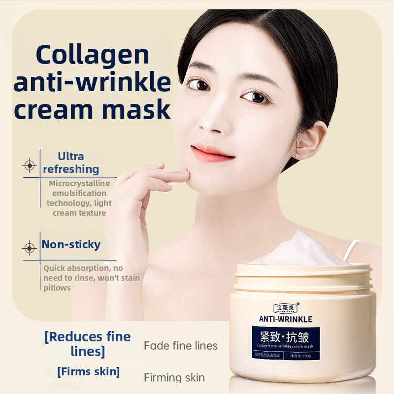 Kolagénes antiwrinkle krémmaszk hidratálásra, feszesítésre és fényesítésre, 100 ml, krém-gél maszk