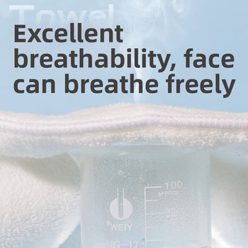 Han ke miao Veido kaukė su šiltu kompresu — koralo fleece, siuvimas, lengva iki 50 g