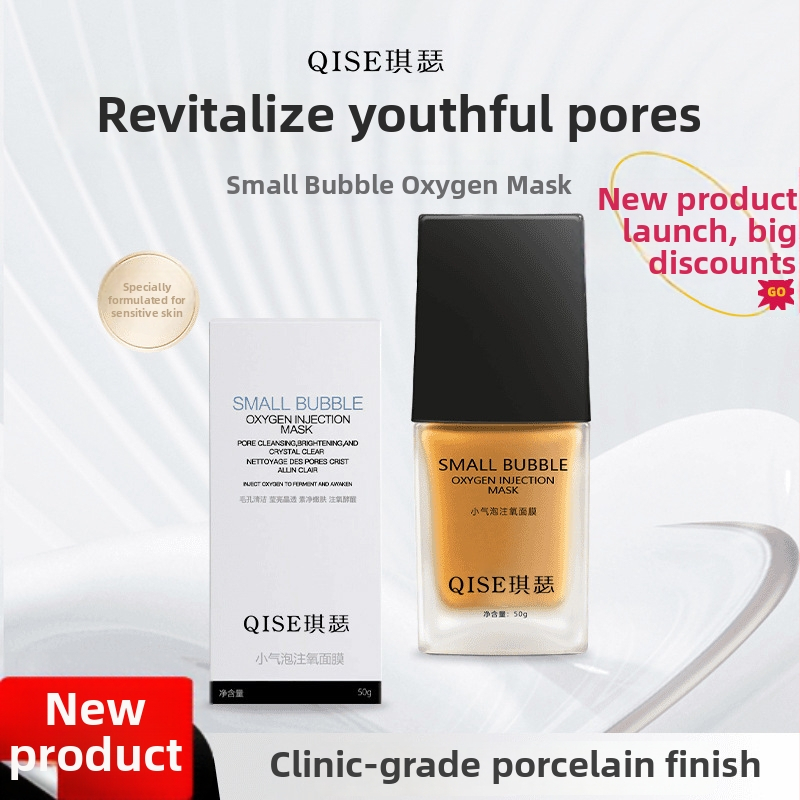 Maska s kyslíkom – krém-gél textúra, malé bublinky kyslíka, regulácia mastnoty, 3-ročná trvanlivosť