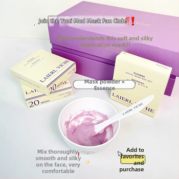 Pudrasta maska LAIERL VICHE Yueyan: hidratizira, zateže pore, regulira masnoću; pogodno za sve tipove kože; 300 ml/g; rok trajanja 3 godine