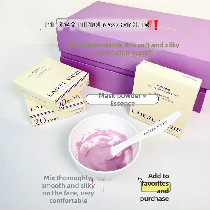 Pudrasta maska LAIERL VICHE Yueyan: hidratizira, zateže pore, regulira masnoću; pogodno za sve tipove kože; 300 ml/g; rok trajanja 3 godine
