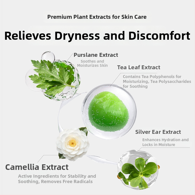 Hanjilian upokojujúca nočná maska – krém-gél maska pre hydratáciu, upokojenie a jemnosť pokožky; pre zmiešaný typ pleti; 3-ročná životnosť