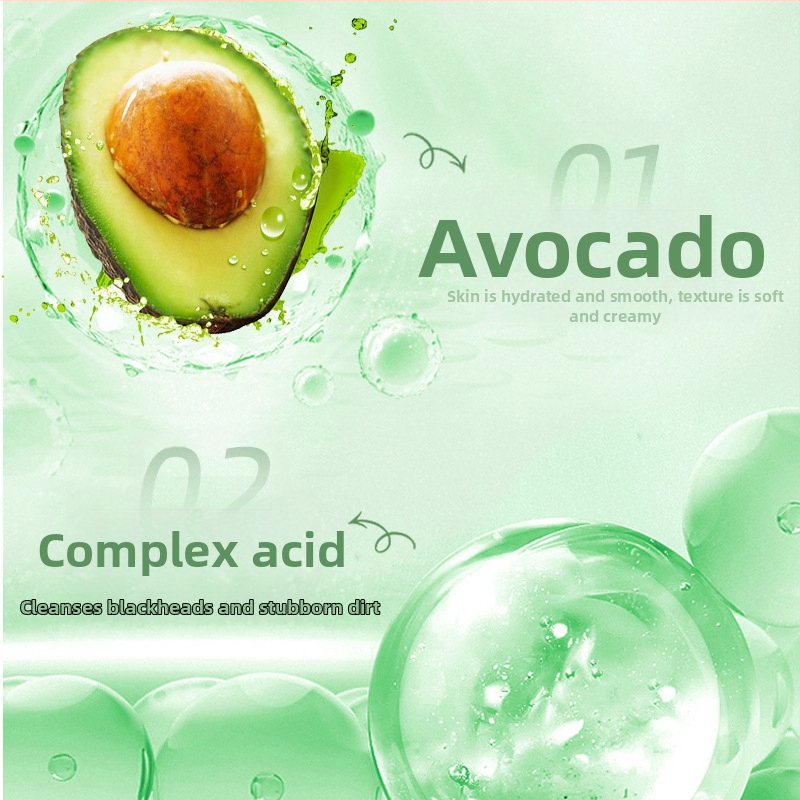 YINBA avokaado mullmask peel-off – mustade punktide eemaldamine ja sügavpuhastus, sobib kõigile nahatüüpidele, säilivusaeg 60 kuud