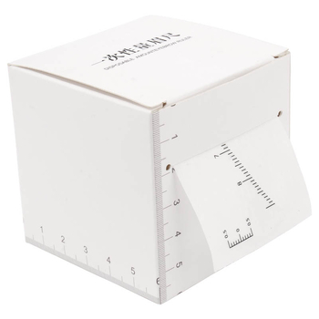 Vienkartinė antakių tatuiravimo liniuotė su skale, 50 vnt., pradedančiųjų įrankis, 60 g