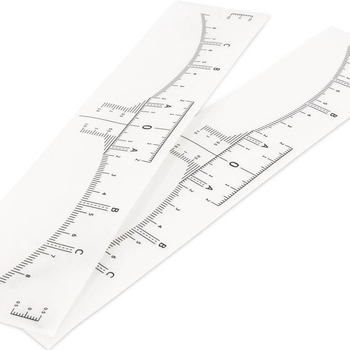 Vienkartinė antakių tatuiravimo liniuotė su skale, 50 vnt., pradedančiųjų įrankis, 60 g