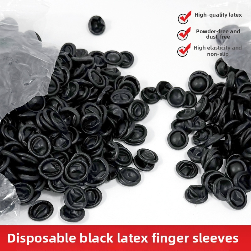 Vienkartiniai pirštų dangteliai manikiūrui (nešliduojantys, antistatininiai, iš gumos)